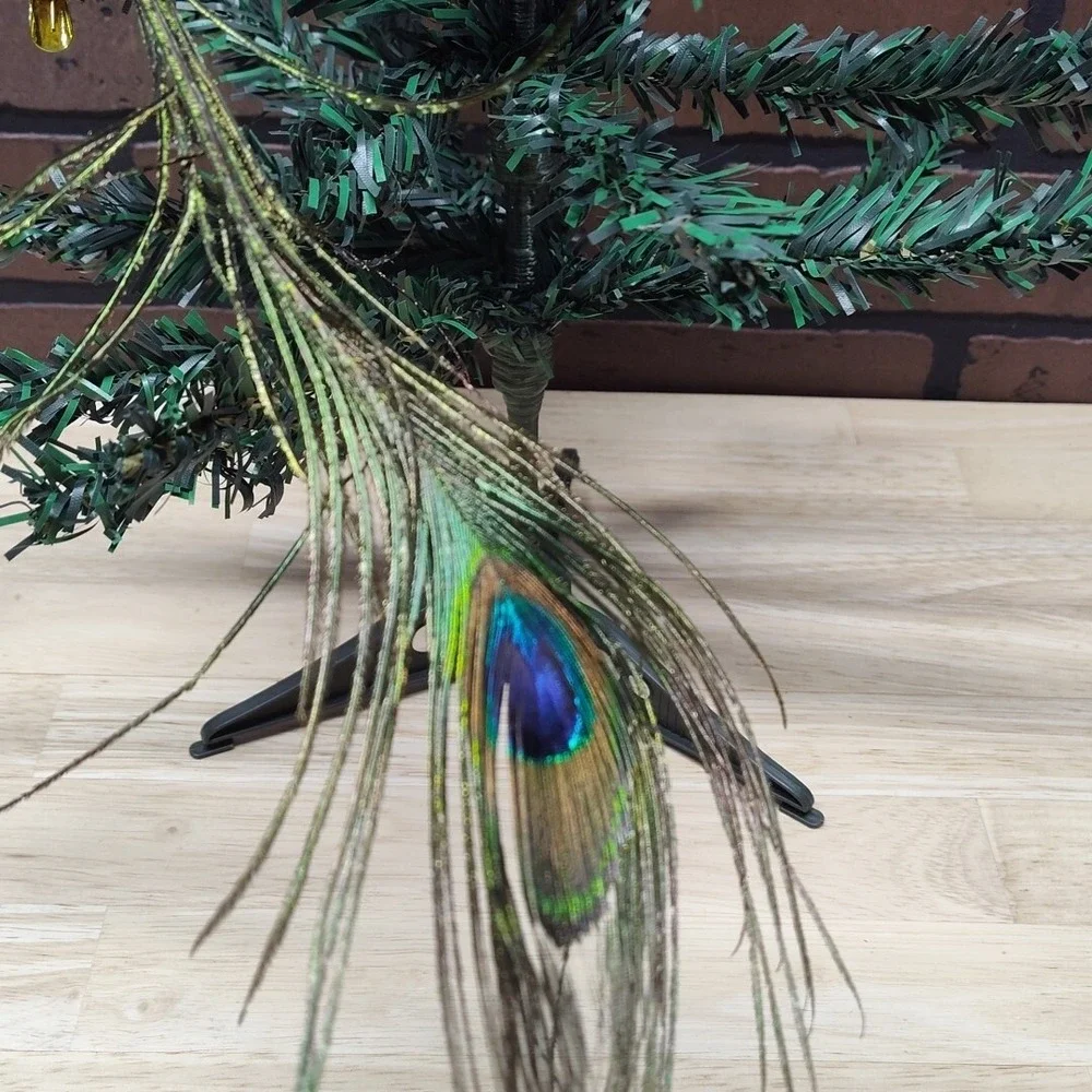 Peacock Clip On Tree Ornament